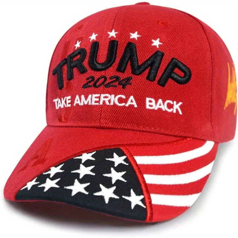 Stylish Donald Trump 2024 Cap USA Baseball Caps Keep America Great Snapback President Hat Embroidery Fashion Unisex Sunshade Hat