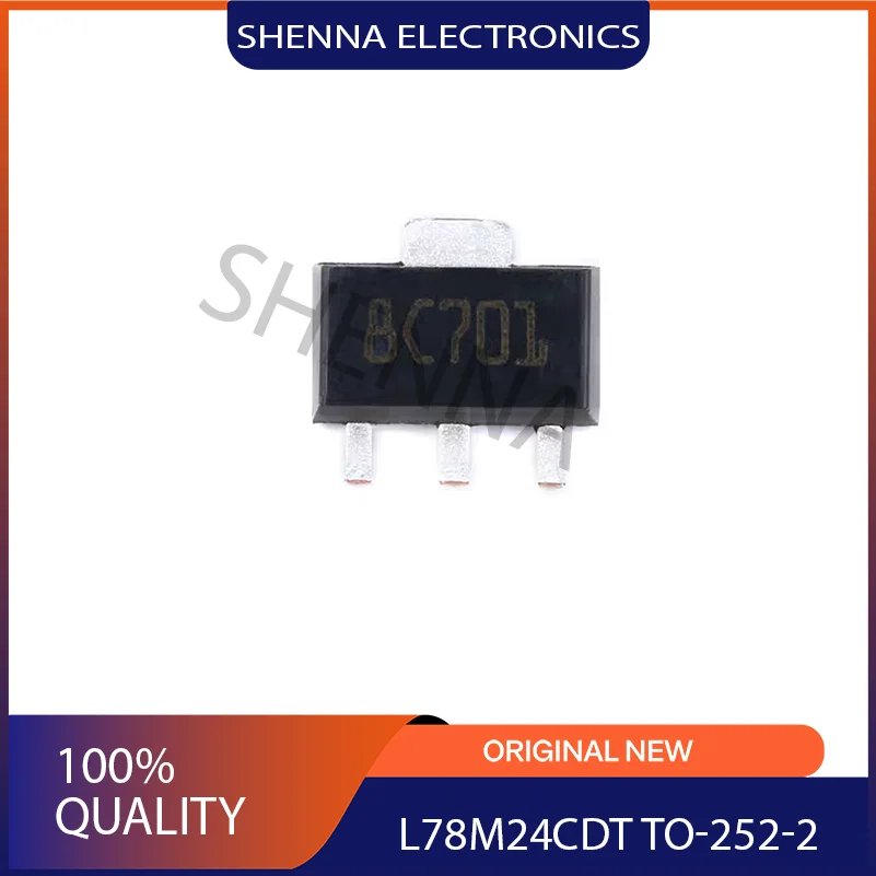 50PCS/Lot integrated ic  L78M24CDT   Packaging  8C701 SMD  TO-252-2 0.5A Three-terminal Positive Regulator Linear Voltage Regul