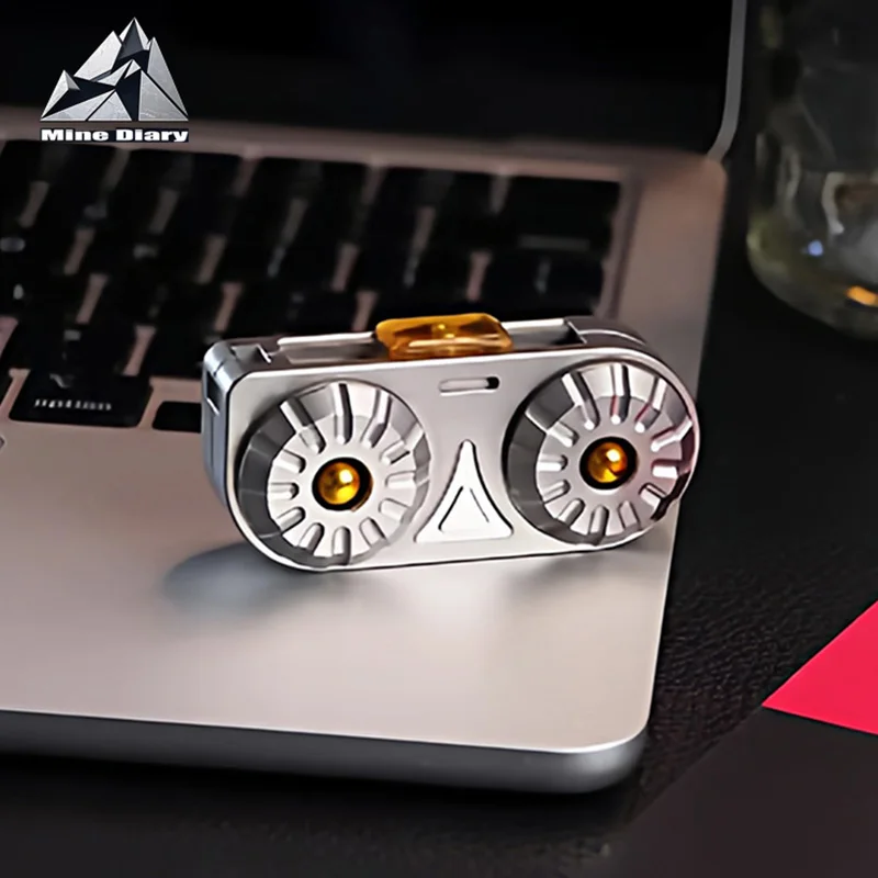 OWL EDC Fingertip Slide Fidget Spinner Stainless Steel Ratchet Fun Adult Office Stress Relieving and Relaxing Toy Gift