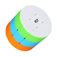 Qiyi Cylinder Magic Cube 3x3 Stickerless Professional Speed 3x3x3 Educational Cube Puzzle Cubo Magico Toys Gifts For Kids