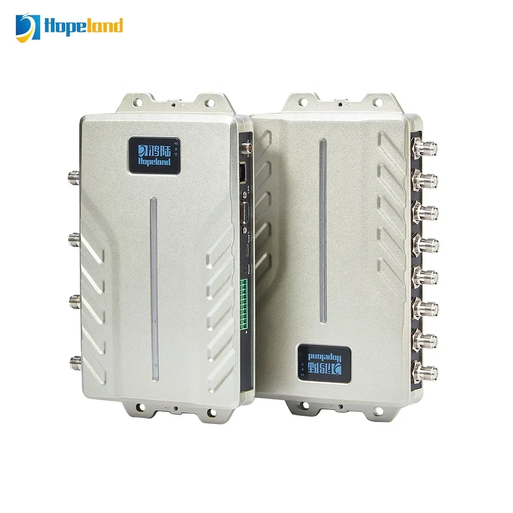 2022 smart rfid reader 4 Port rfid uhf reader IMPINJ R2000 E710 chip Linux 2.6 RJ45 RS485 Wiegand Long Distance Rfid Reader