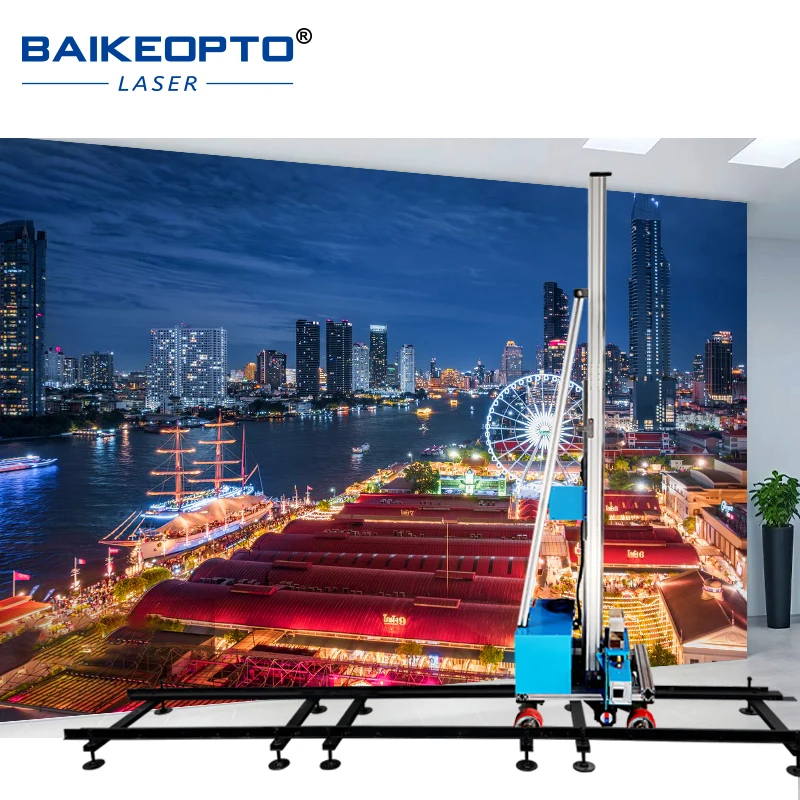 Wall and Floor Printer Custom Height Automatic Operation Portable Inkjet Wall Printer 2 in 1 Wall and Ground Printing