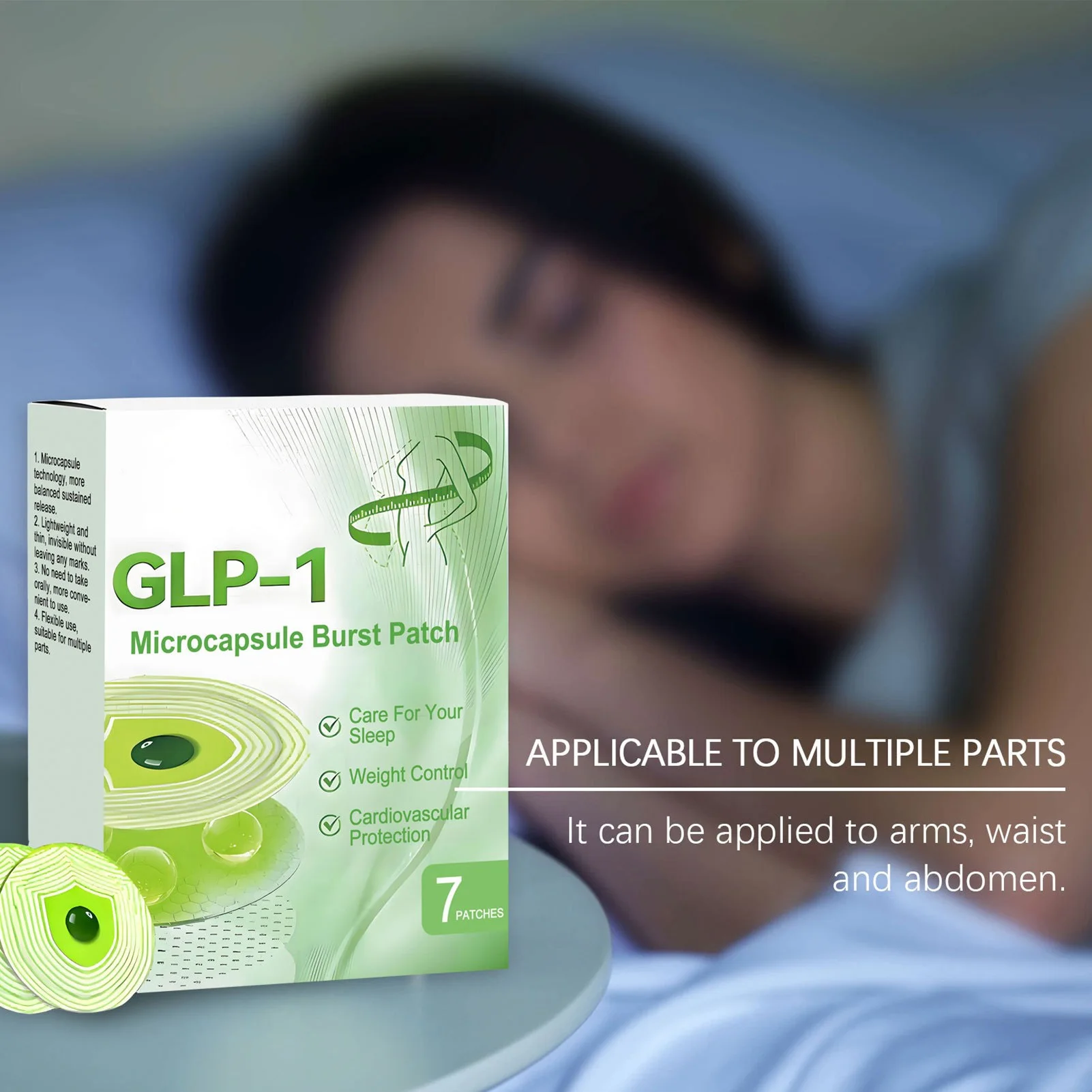 Patch per il corpo della pelle delicata Cura quotidiana Microcapsule di camomilla Supporta Patch di rilascio Patch flessibile per modellare il corpo Pelle adesiva delicata