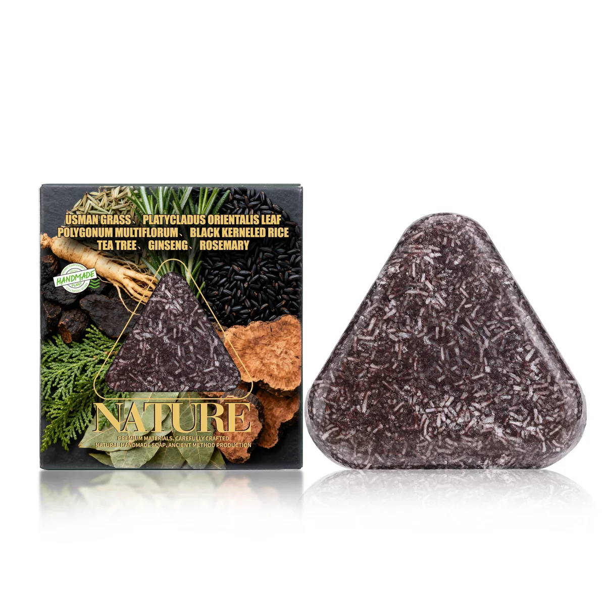 

120g Polygonum multiflorum Usman grass shampoo soap shampoo soap Oil control solid shampoo soap