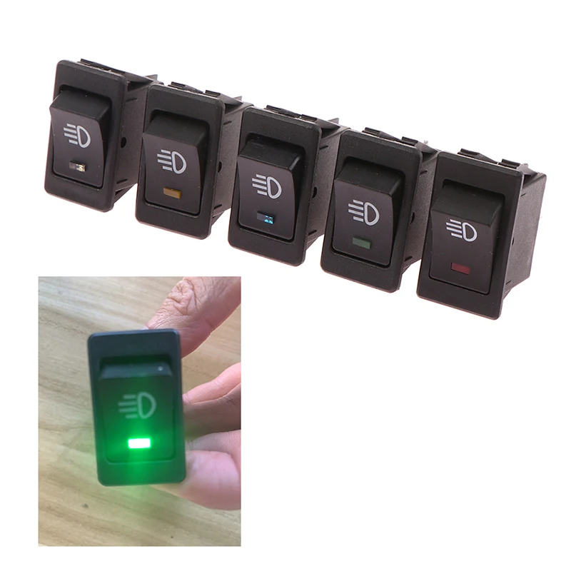 New Universal Car Fog Light Switch LED ASW-17D 12V 35A 4Pin Automobile and Motorcycle