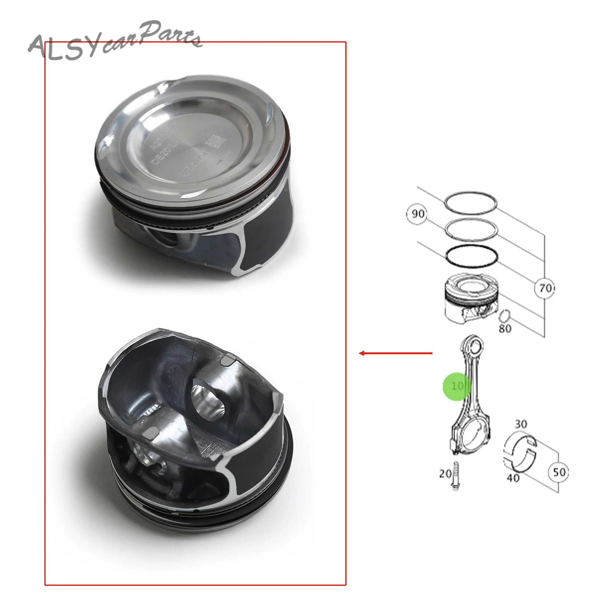 

Car Engine Repair Kit 2700380110 Bearing + Gasket + 0.5mm Piston For BENZ W176 W246, W242 C117 CLA 220 X156 GLA 220 2700100068