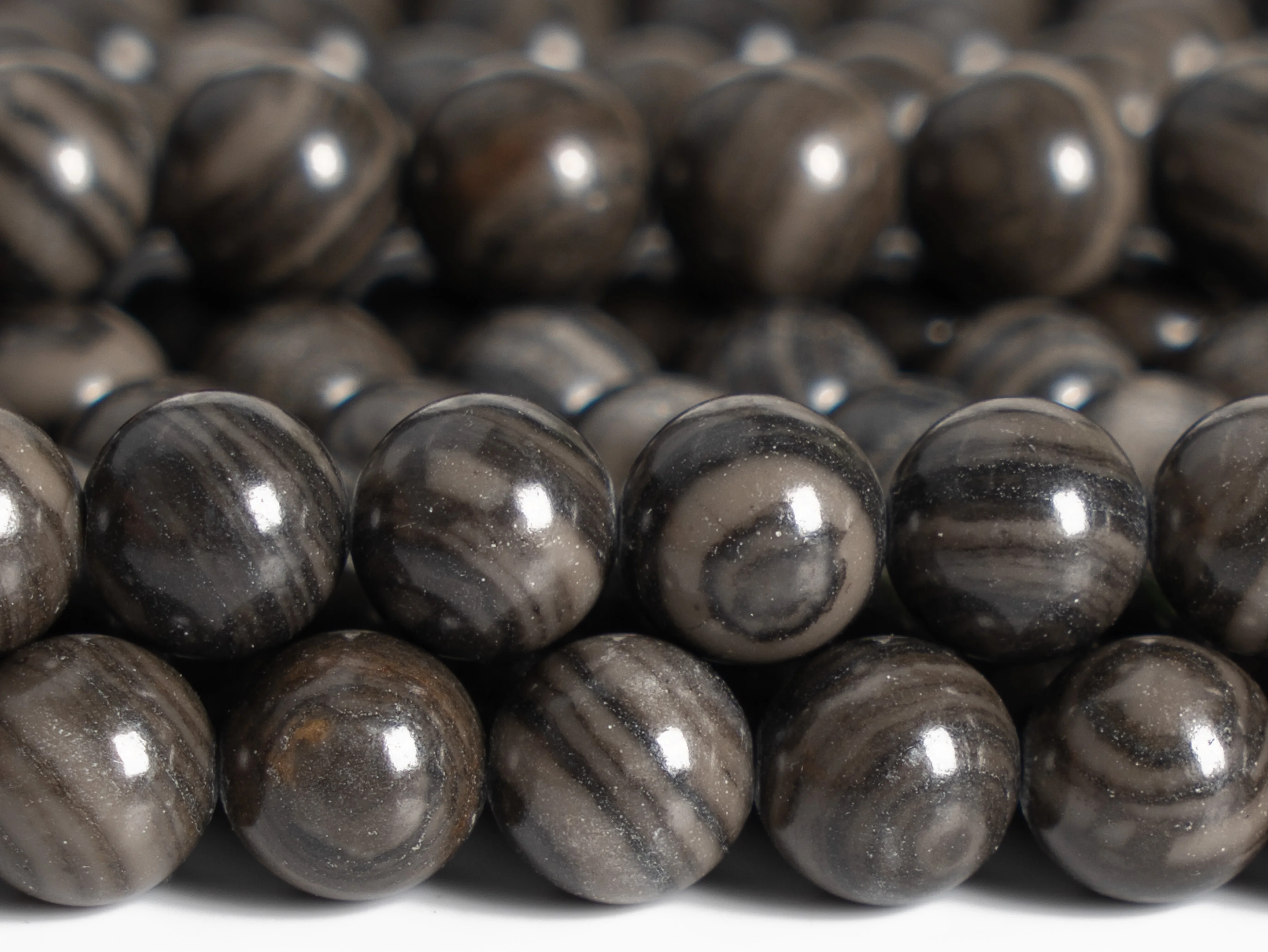 

Natural stone Coffee Brown Swirl Jasper Beads Grade AAA Loose Beads RoundShape Size Options 6/8/10mmfor Jewelry Making