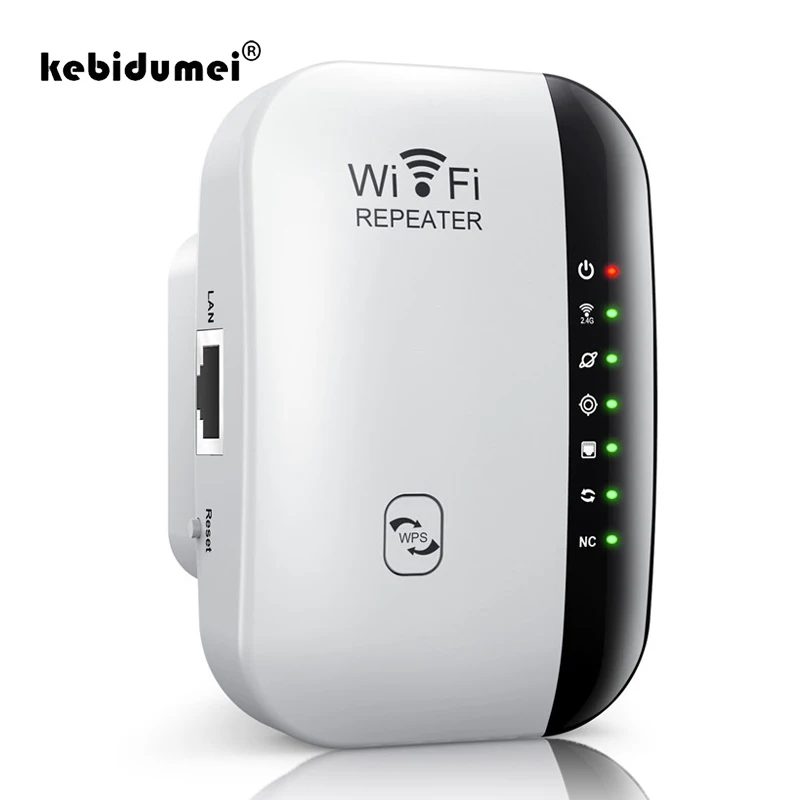 Repetidor WiFi sem fio, 2.4G, 300Mbps, extensor WiFi, roteador, 802.11N, impulsionador de sinal, amplificador, adaptador de placa de rede para