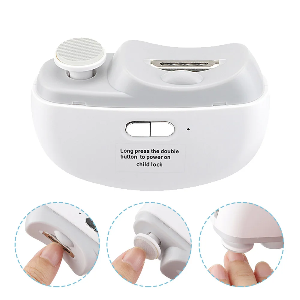 

USB Automatic Electric Nail Clipper With Cleaning Brush Nail Trimmer Grinder Polisher Fingernail Cutter Manicure Pedicure Tools