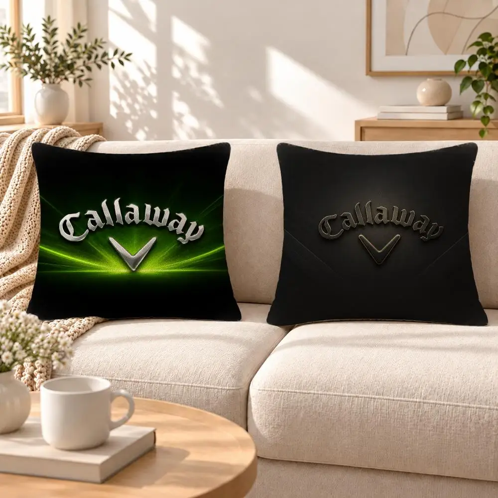 Golf Callaway Golf Cushion Cover Soft Short‑Plush Pillowcase, Decor for Sofa & Bedroom, Perfect Holiday Gif