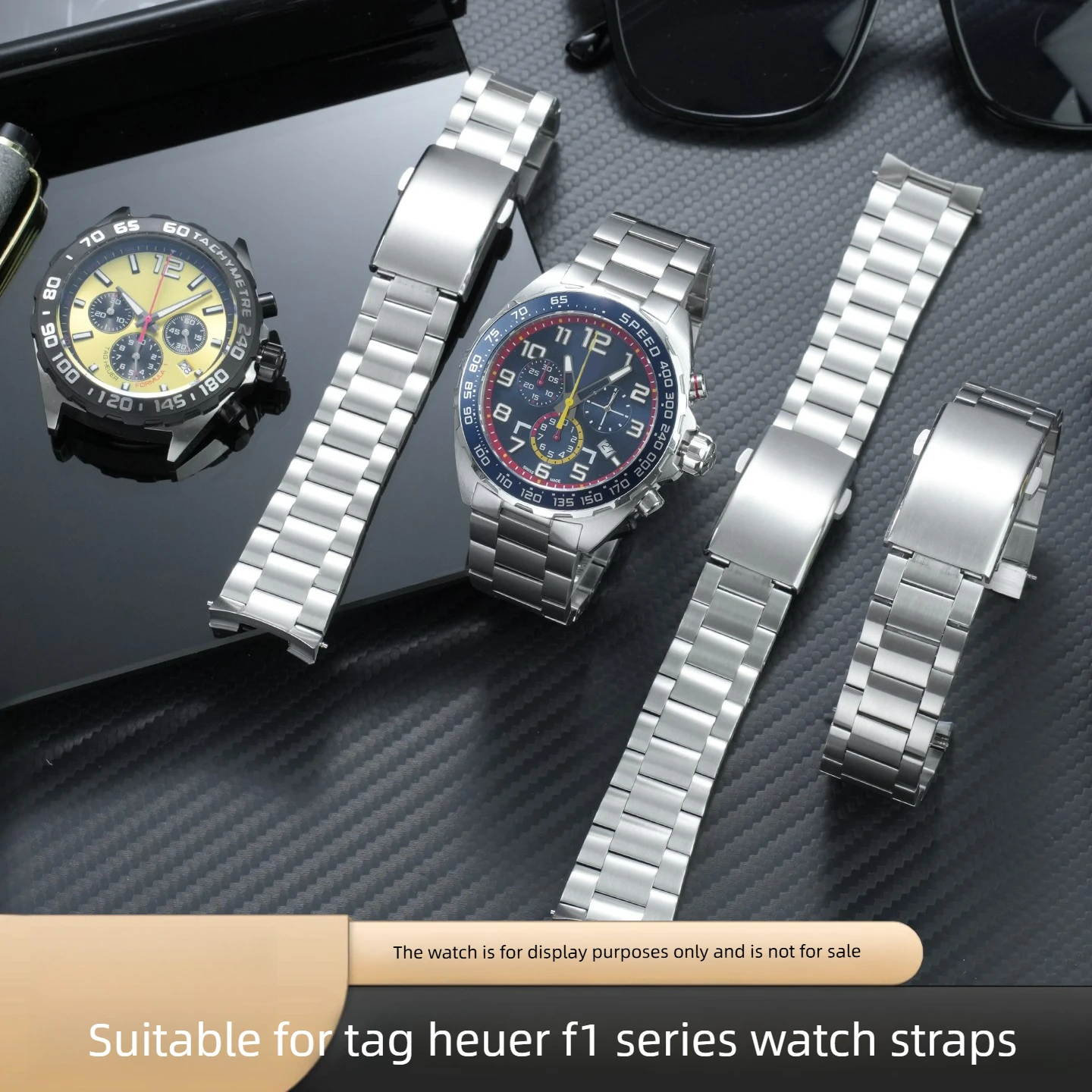 タグ・ホイヤー-f1-シリーズ-43mm-ダイヤル-レーシング-ガルフ-オイル-レッドブル-スペシャル-カーブド-スチールベルト-215-に適しています。