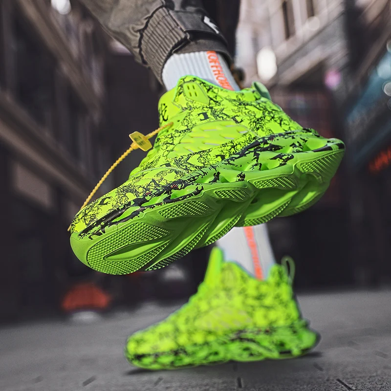 جديد الرجال العصرية أفخم أحذية رياضية مريحة المضادة للانزلاق تنفس احذية الجري أجهزة لياقة خارجية ممارسة الأحذية الرياضية