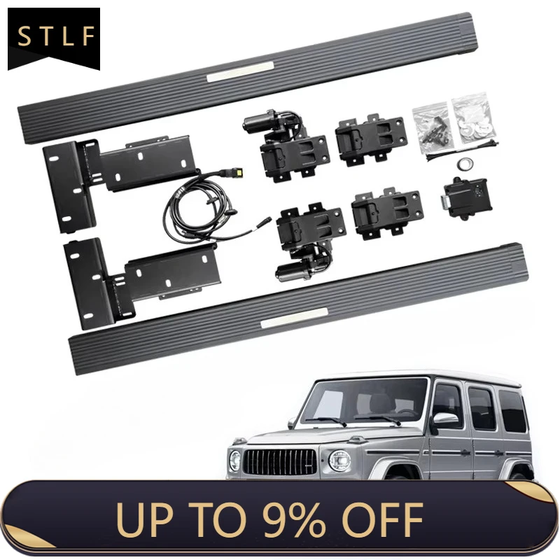 Electric Running Boards Retractable Aluminum Alloy For Mercedes G Class G63 G500 G550 2019-2024 Side Steps with Carry Bag
