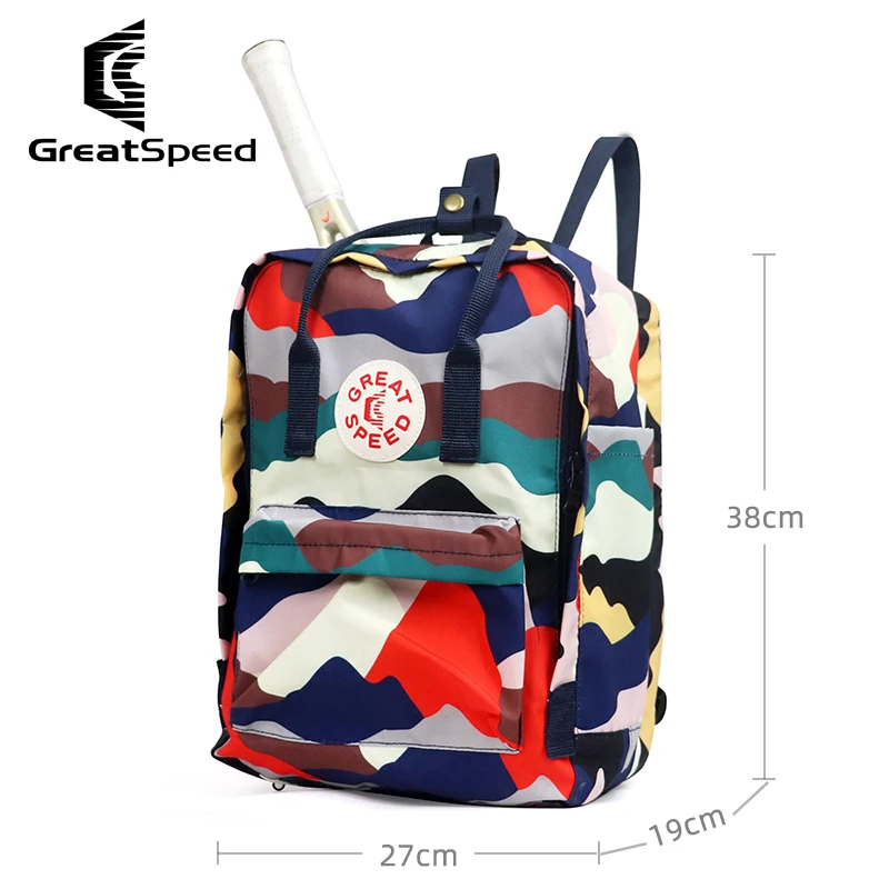 GreatSpeed Tennis Bag Badminton Backpack Pack 2 Rackets Suitable for boys, girls, children and teenagers backpacks