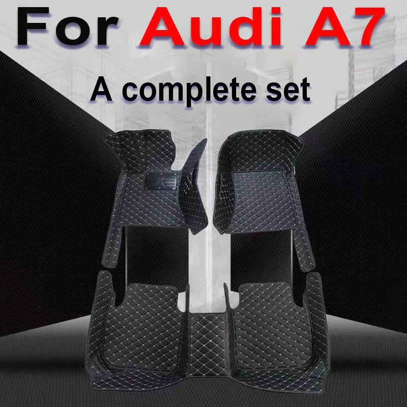 

Custom Automotive Car Floor Mats For Audi A7 2012 2013 2014 2015 2016 2017 Auto Luxury Leather Men Women Car Mats Full Coverage