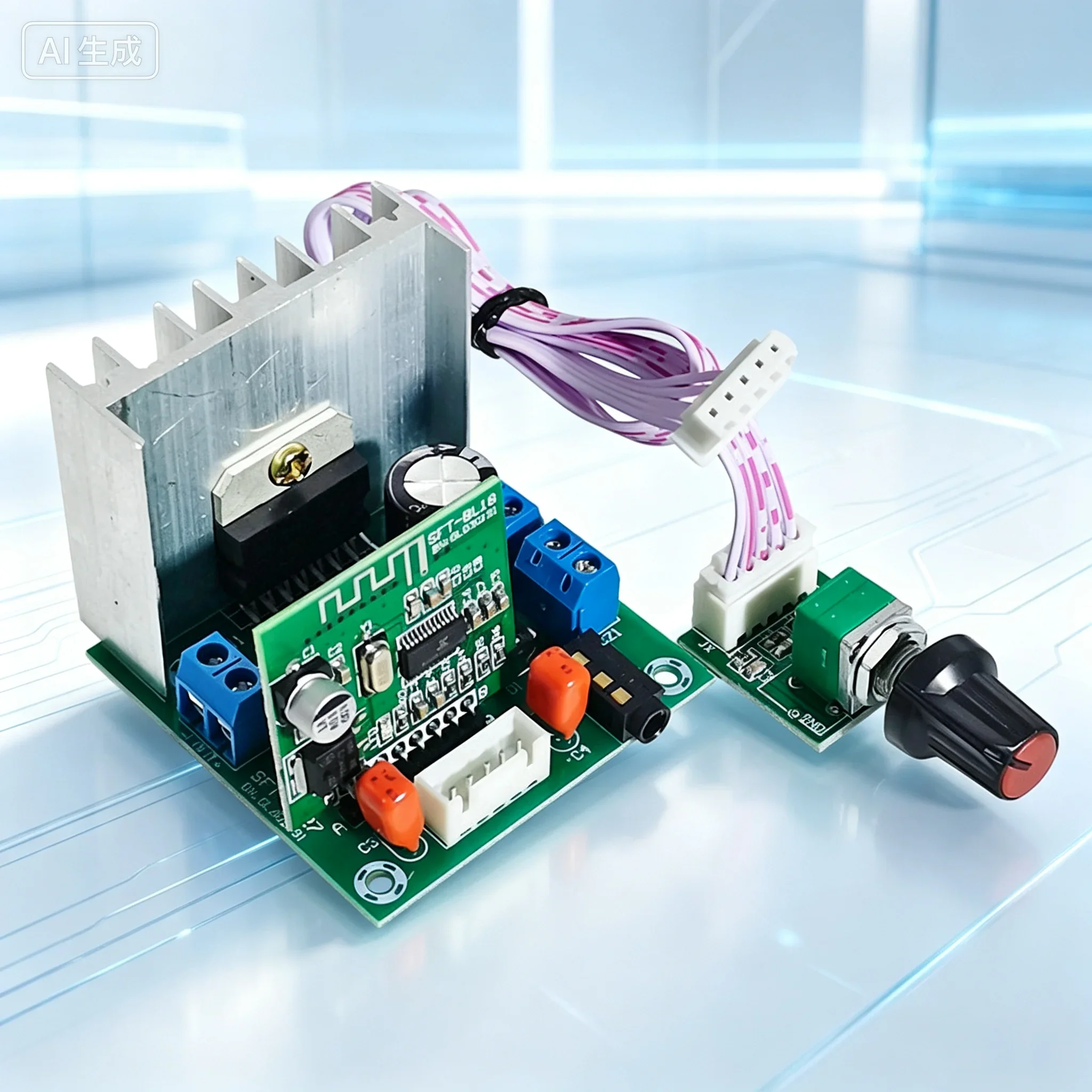 for TDA7297 Bluetooth 5.0 Digital Amplifier Board 2.0 Dual‑Channel 2*15W Stereo 12V Wireless Audio Modification