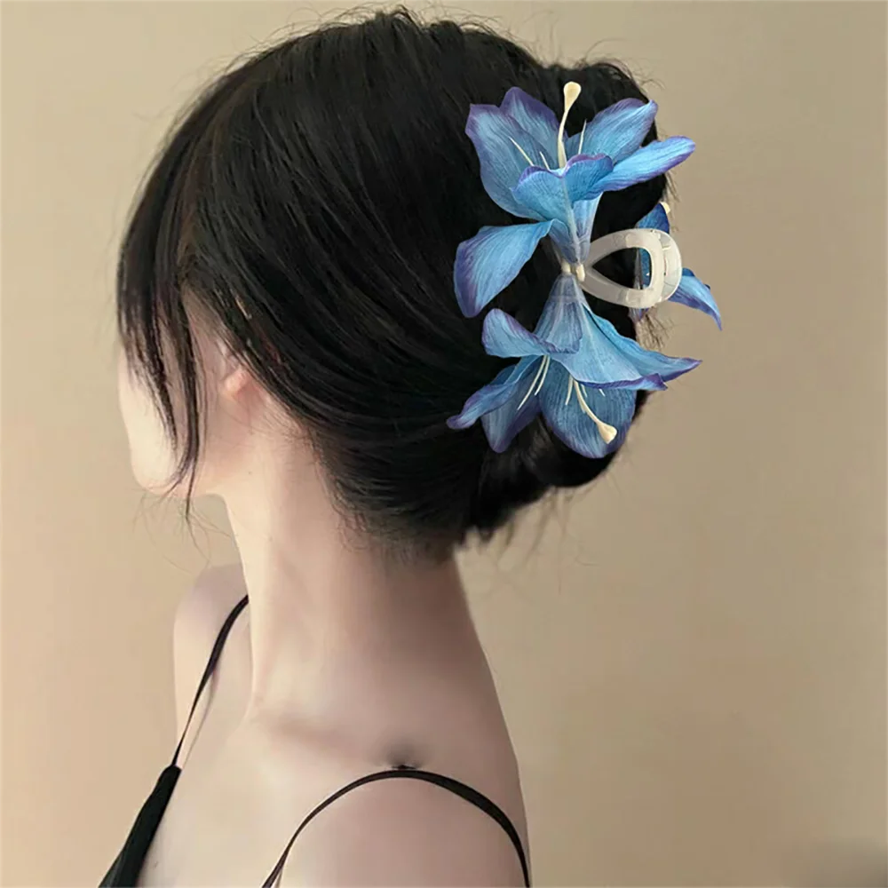 

New Simulation Flower Hair Claw New Hair Clip Back of Head Women's Hair Accessories