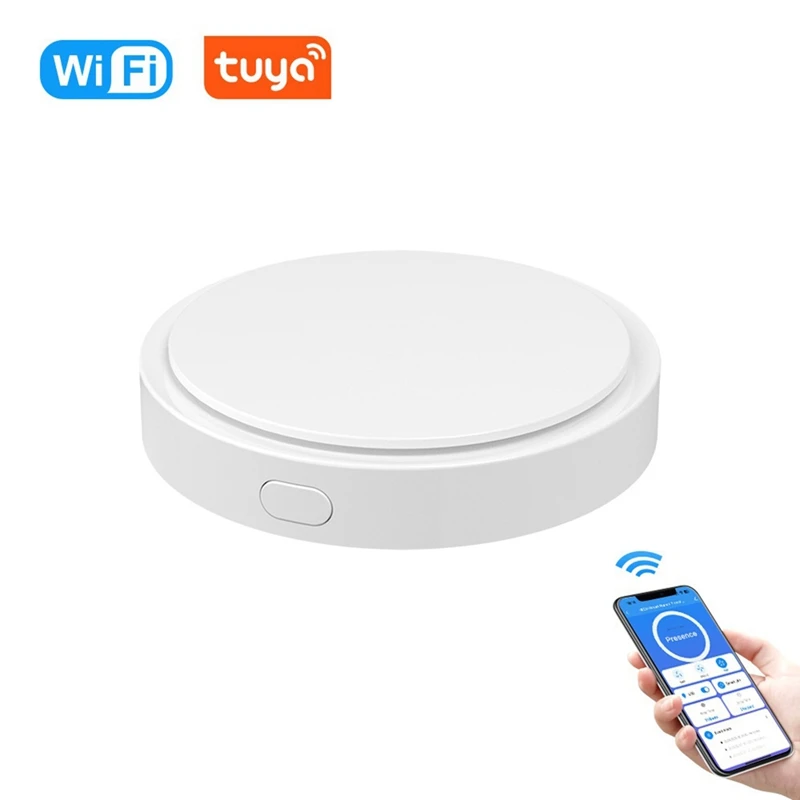 Tuya Wifi Human Presence Motion Sensor 24G Millimeter Wave Radar Detector Motion Detector APP Alarm Push Sensor