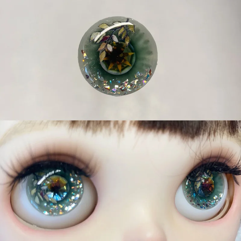 Eyes For Toys BJD Blyth Doll Accessories Sparkling Drop Glue Cute Eye Piece Eyes For Dolls Crafts For BJD Dolls Pieces