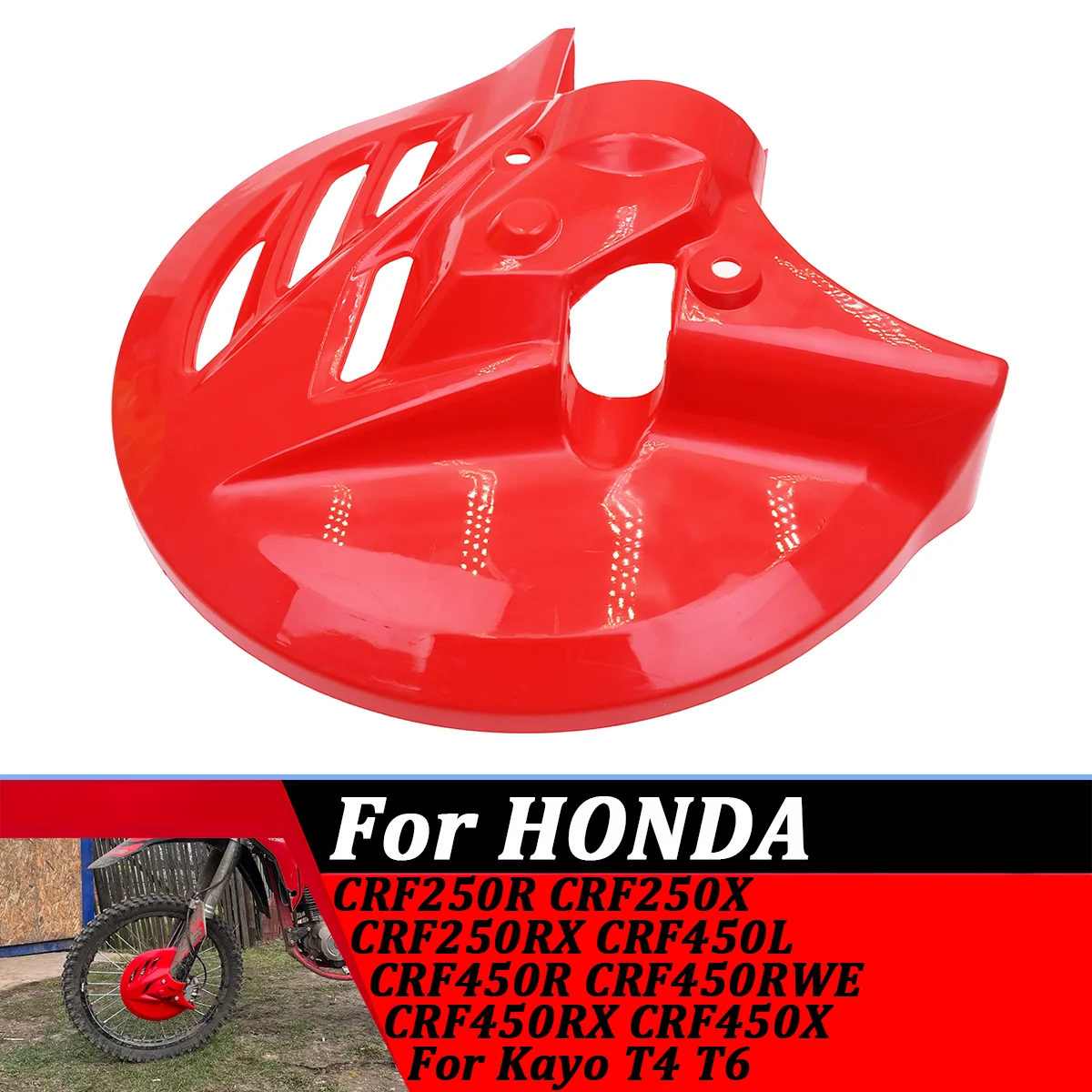 

270mm Motorcycle Front Brake Disc Protection Cover For Honda CRF CRF250R 250RX 250X 450L 450R 450RWE 450X 450RX For Kayo T4 T6