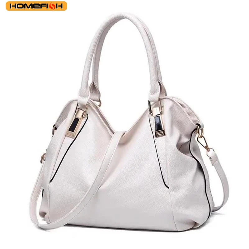 HOMEFISH Solid Soft Large Capacity Handbag for Women, Trendy Casual Shoulder Crossbody Bag image 2