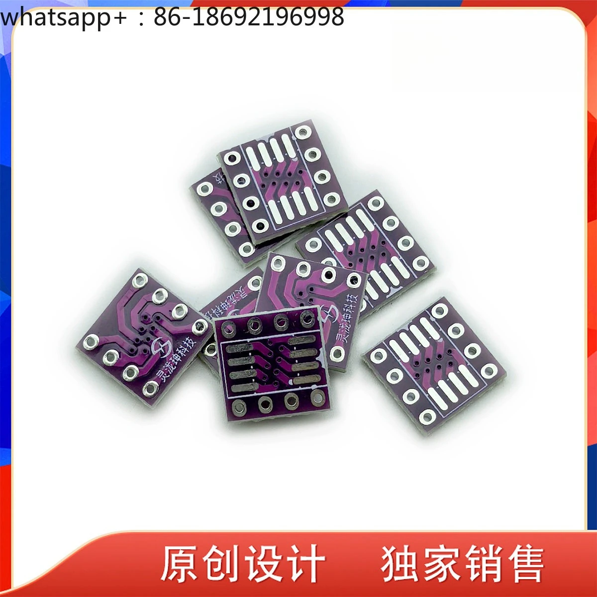 SMD SOIC8 Op Amp To in-line Plug DIP8 Empty Board 2oZ Thick Widening Trace 8p Conversion PCB Board, Soldering