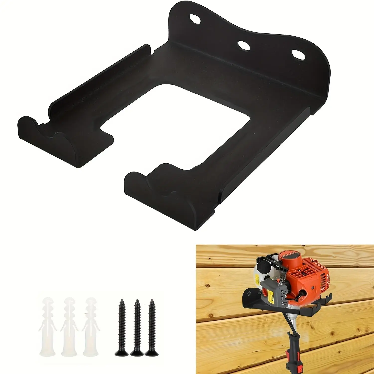 Organizador de Garaje, Soporte para Desbrozadora, Colgador de Herramientas Eléctricas de Jardín, Soporte de Pared para Desbrozadora, Cortasetos
