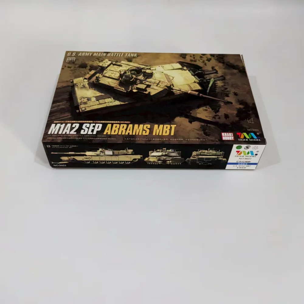 

Модель тигра 1/72 9603, комплект пластиковой модели для сборки MBT, США M1A2 Abrams