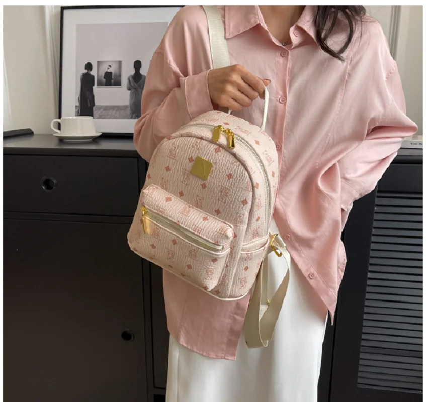 New Arrival Korean Style Leather Backpack Fashion Design Large Capacity Shoulder Bags School Bag Casual Travel Backpacks