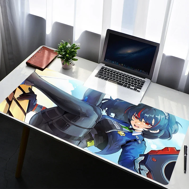Mouse Pad Computer Gaming Accessories Mousepad Z-zenless Zone Zero Zhu Yuan Rubber Extended Desk Mat Laptop Gamer Keyboard Pad