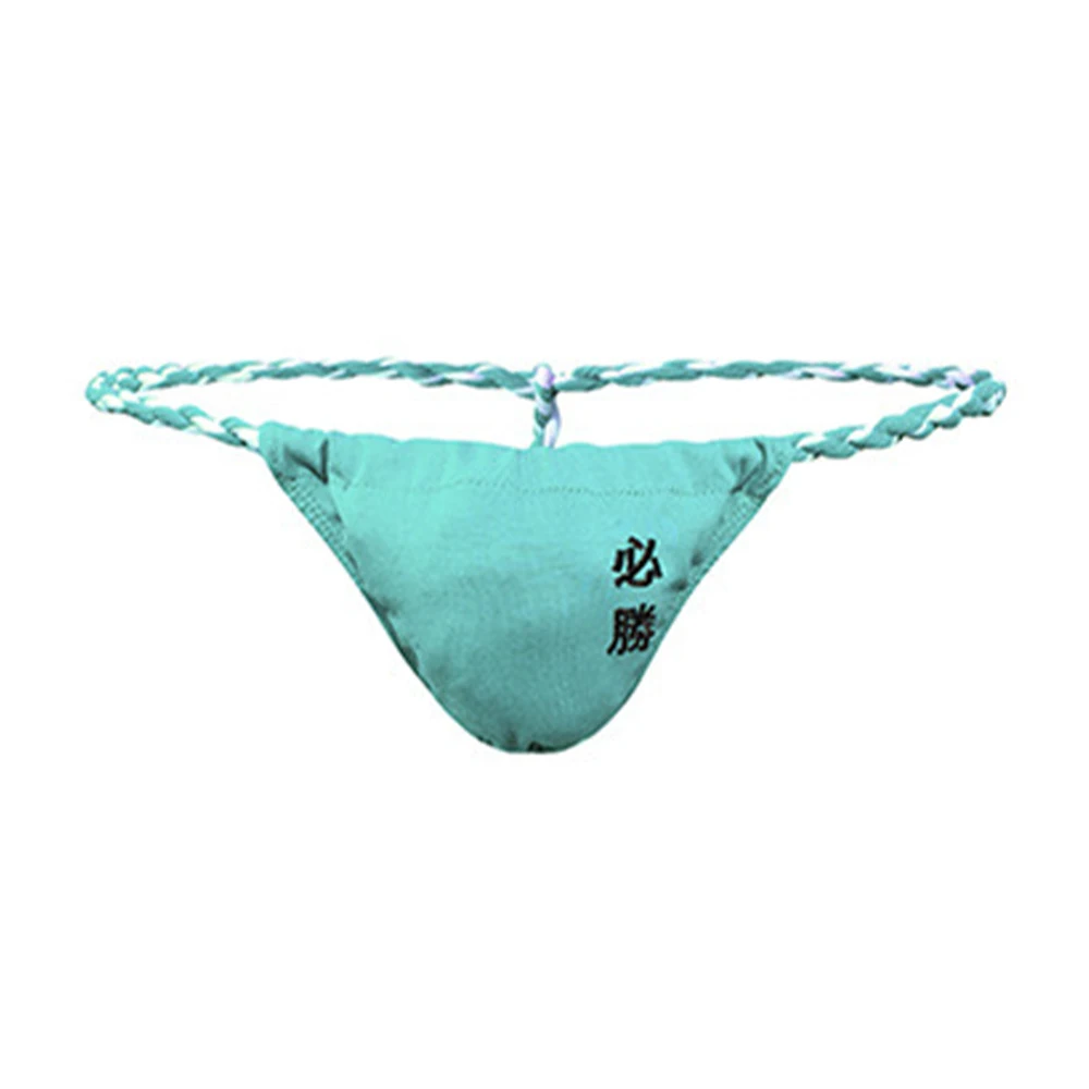 ثونغ رجالي بدون خياطة بتصميم حبل ملتوي من ملابس السومو اليابانية المصنوعة من القطن لراحة التهوية #3