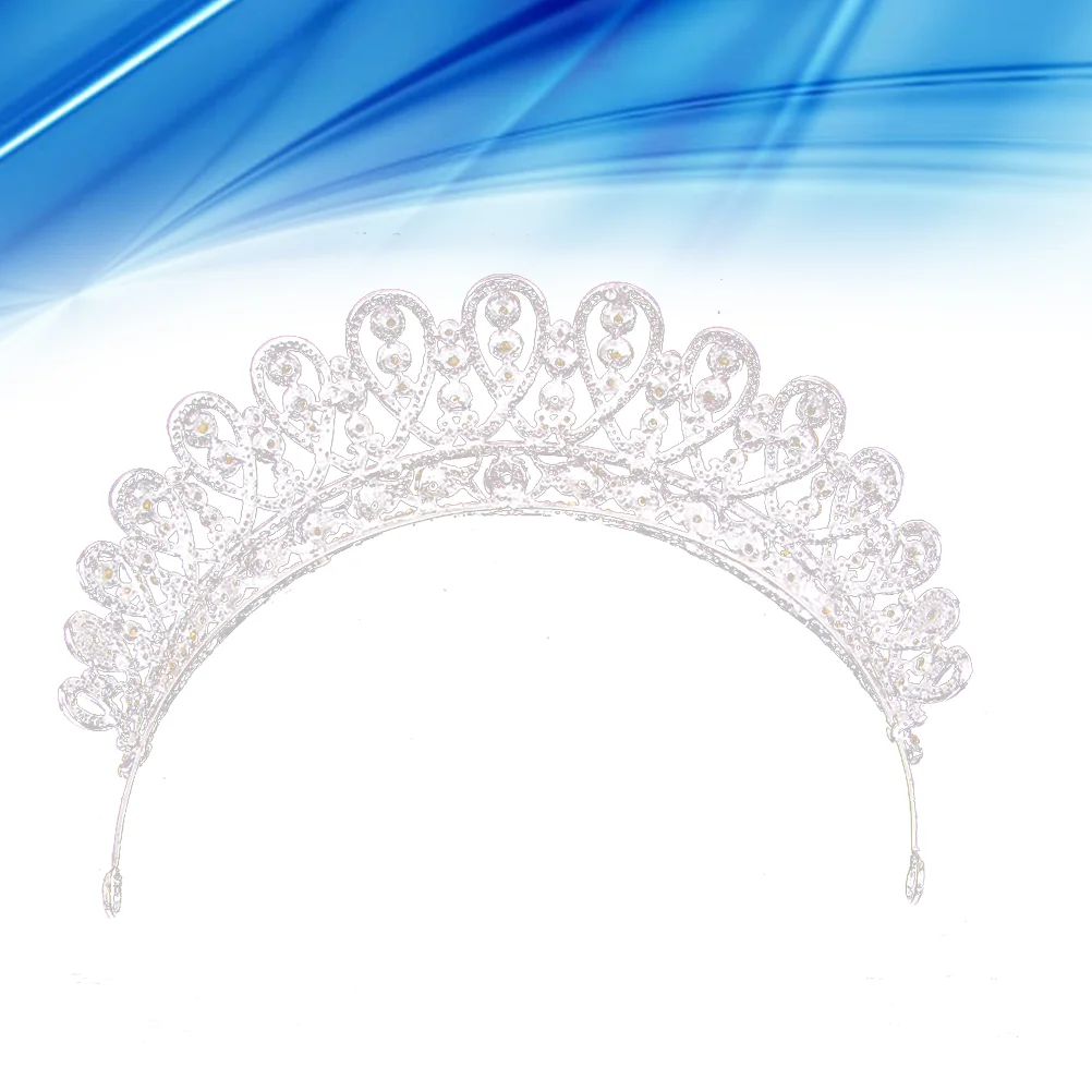 

Tiara Bride Hair Accessories Rhinestone Crown Wedding Baroque Headdress Alloy Headwear