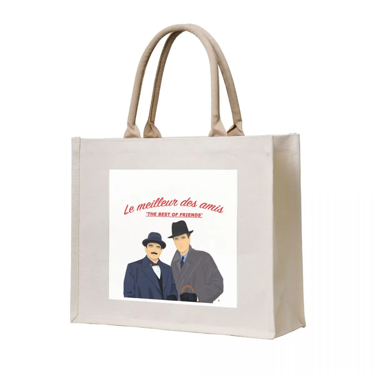 

The best of friends - Poirot & Hastings Tote Bag tote screen women men's
