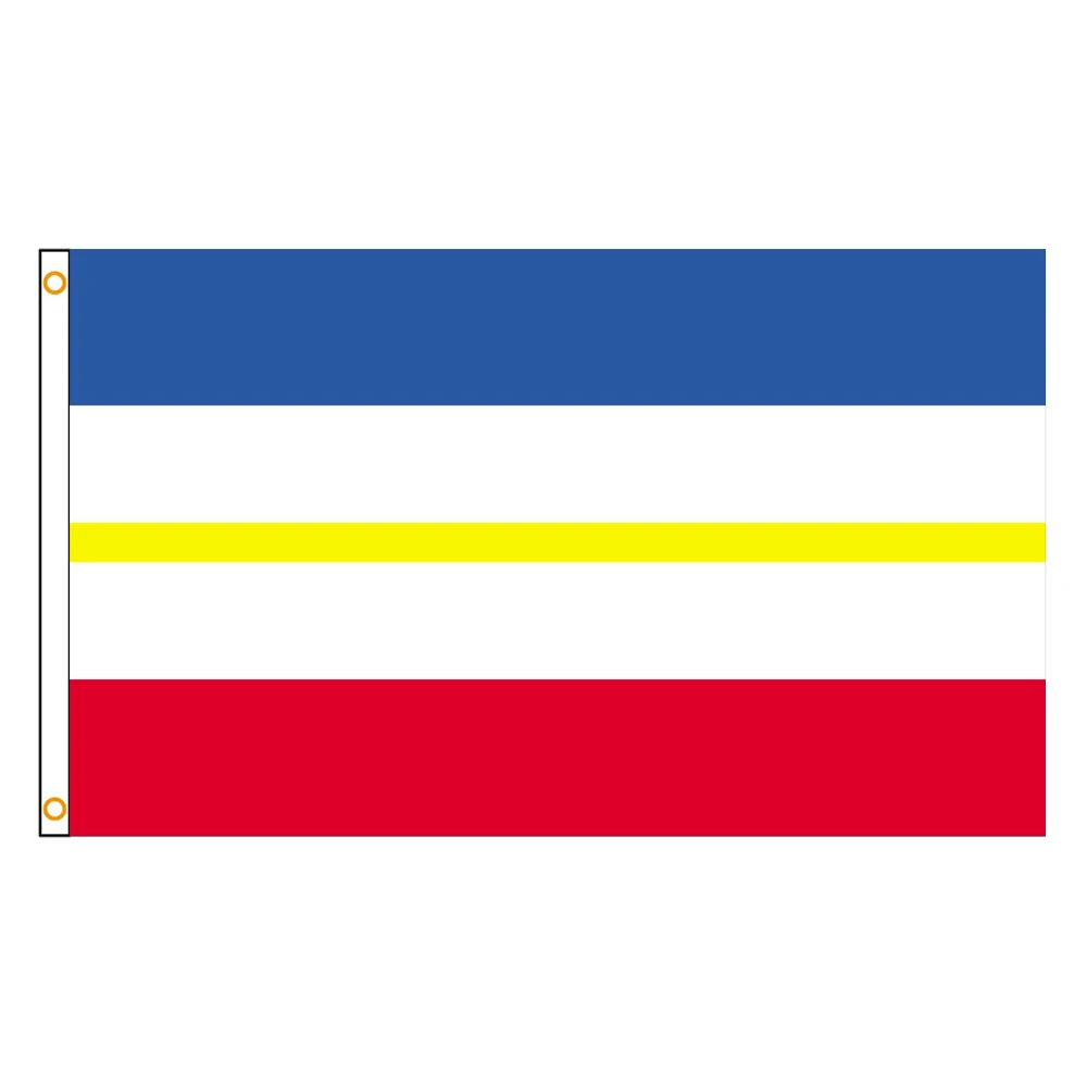 3x5 Ft Mecklenburg Vorpommern Flag Vivid Color and Fade proof a State of Germany Flags Polyester with Brass Grommets