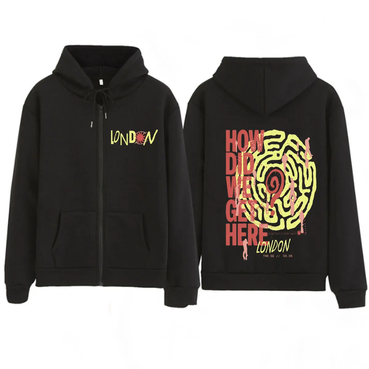 

Louis Tomlinson How Did I Get Here Tour 2026 Print Zipper Hoodie Men Women Hip-hop Sweatshirts Winter Casual Loose Zip Up Jacket