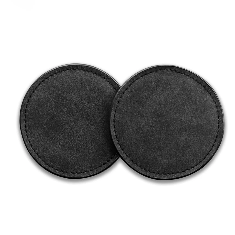 2 قطعة سيارة الجلد المدبوغ كوستر كوب ماء زجاجة حامل حصيرة لنيسان X-trail قاشقاي ملاحظة جوك سنترا باترول نافارا ميكرا ليف ألميرا #4