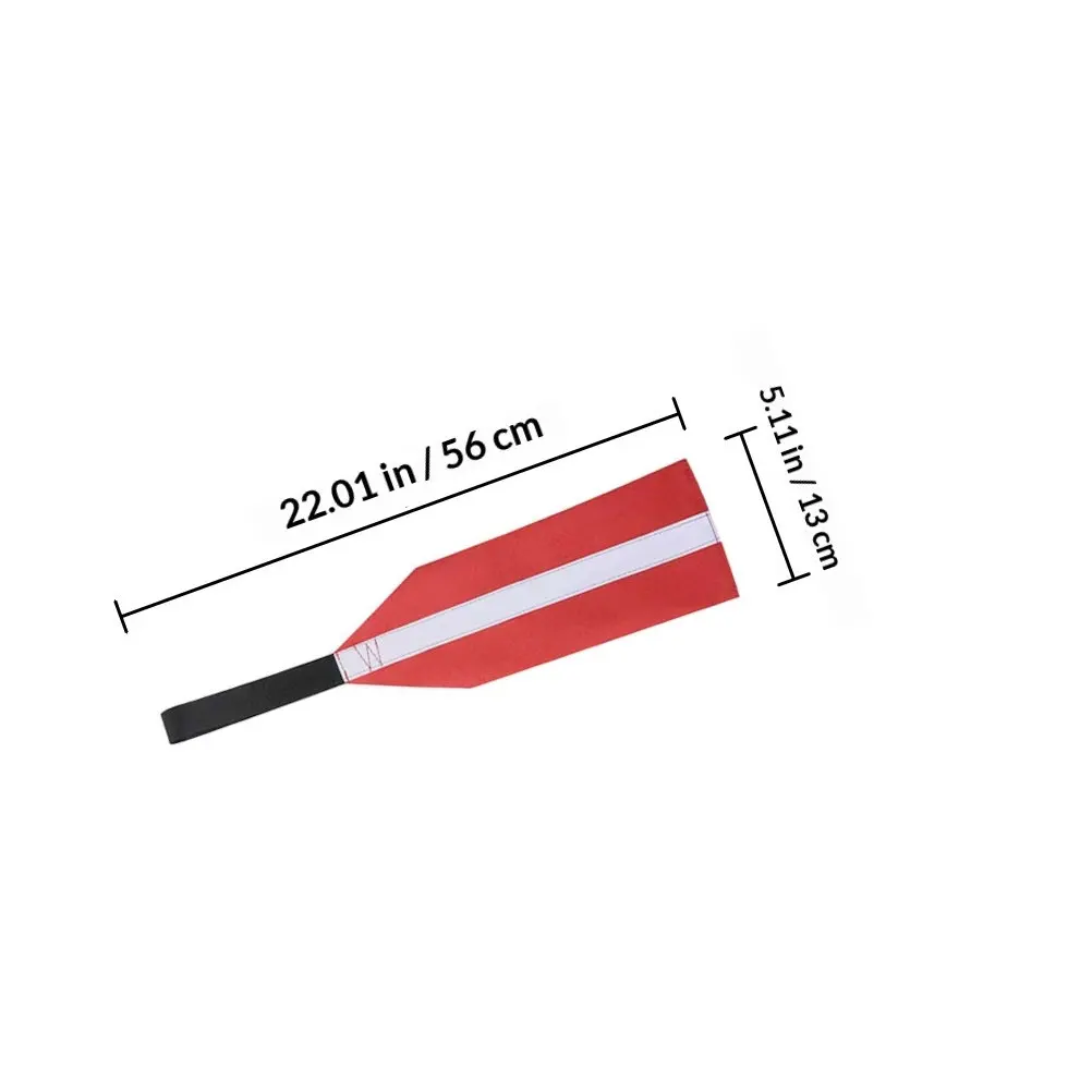 2Pcs Kayak Warning Flag Oxford Cloth Red Kayak Safety Outdoor Accessory Towing Flag for Sup Canoe Truck Safety Accessory