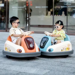 Children bumper car electric  can sit with remote control indoor bumper  four-wheeled toy  baby boy and girl.