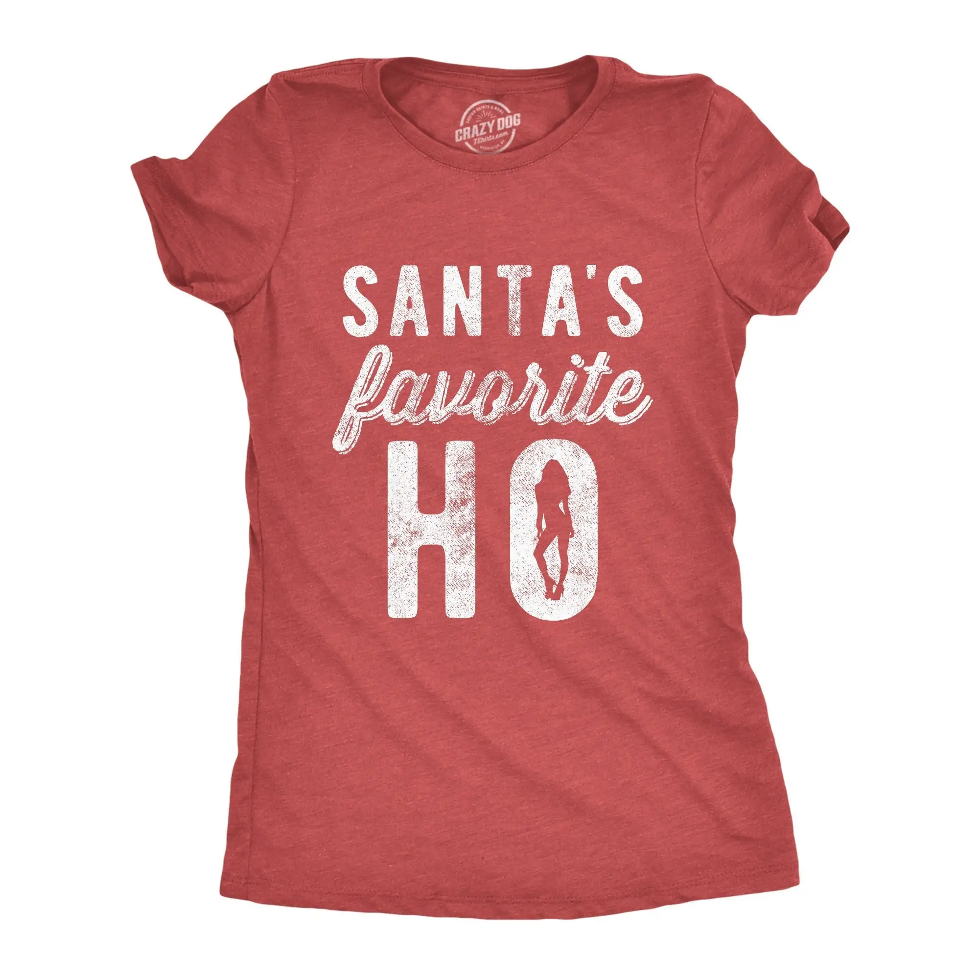 Funny Rude Christmas T Shirt Santa For Women Santa'S Favorite Ho Offensive Festive Top Innuendo Xmas