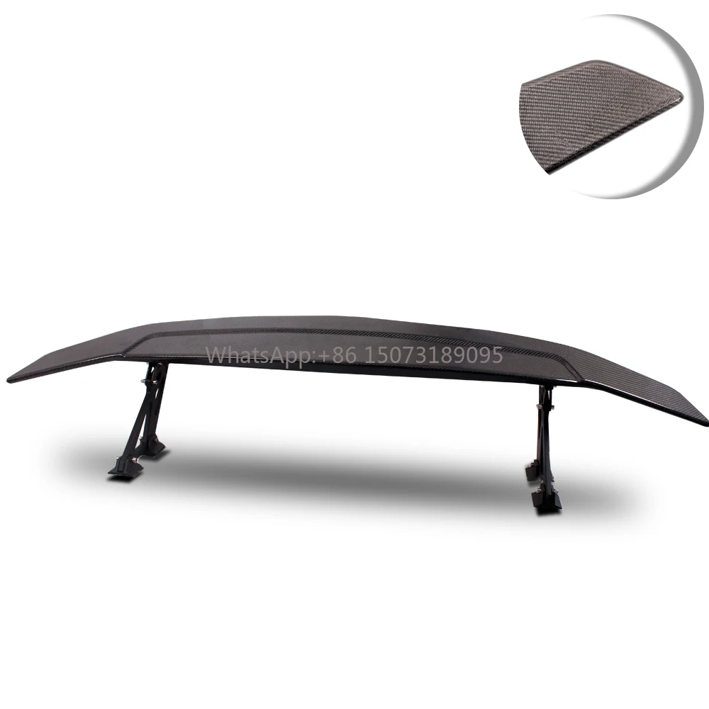

Universal Perforation Carbon Fiber Rear Trunk Spoiler Wings With Brackets