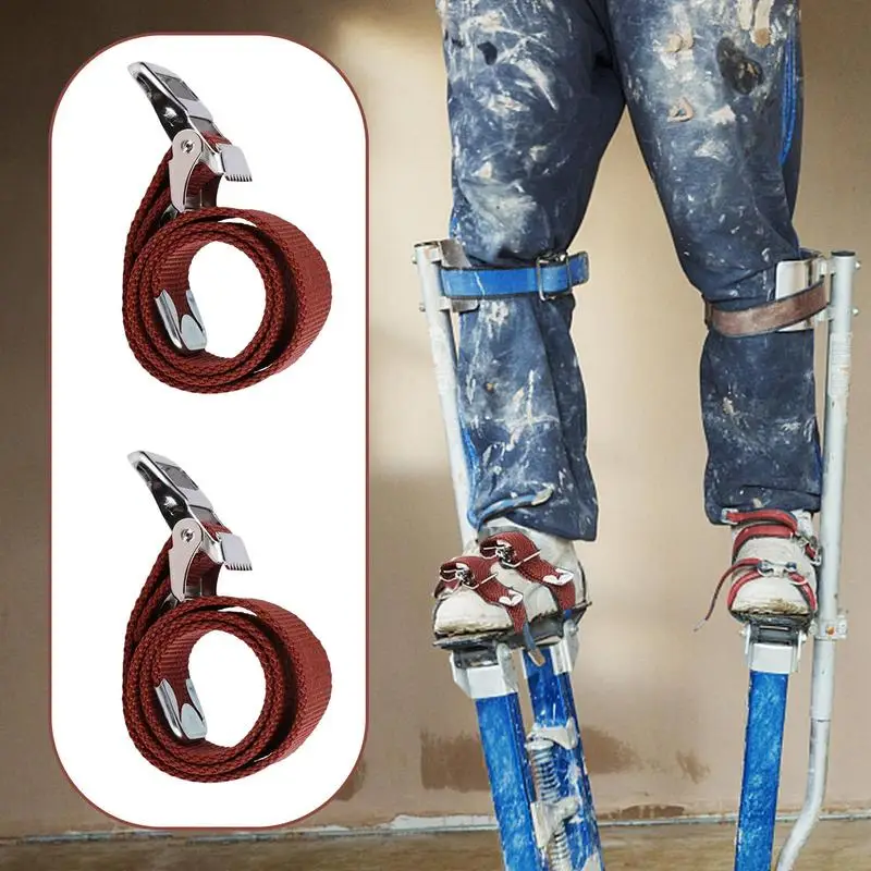 Drywall Stilts Straps Heavy-Duty Comfort Stilt Bands Wear Resistant Ergonomic Protective Bandage for Industrial Maintenance