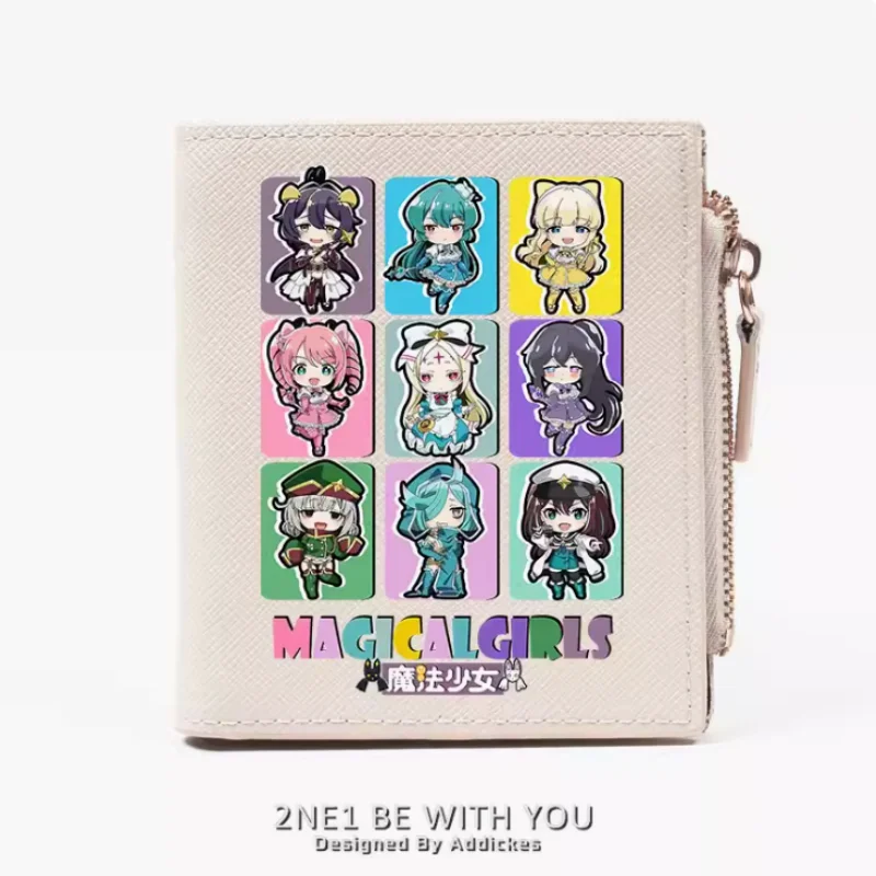 

Anime Gushing over Magical Girls Zipper Wallet Fold Bag Multi Card Coin Pocket Holder Fashion Kids Wallets Gift