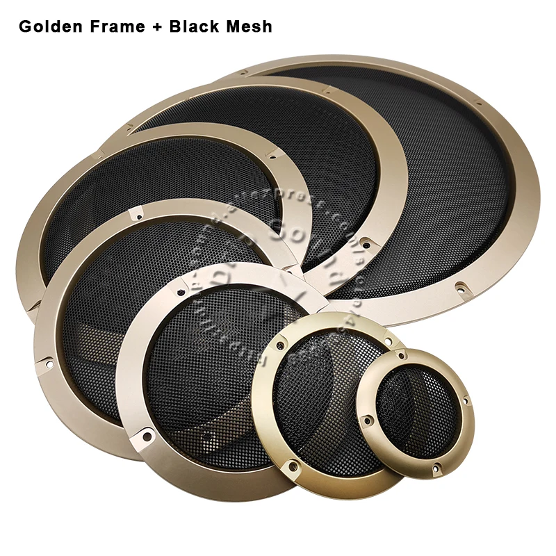 For 2"/3"/4"/5"/6.5"/8"/10" Inch Speaker Conversion Net Cover Car Audio Decorative Circle Metal Mesh Grille Protection 6A