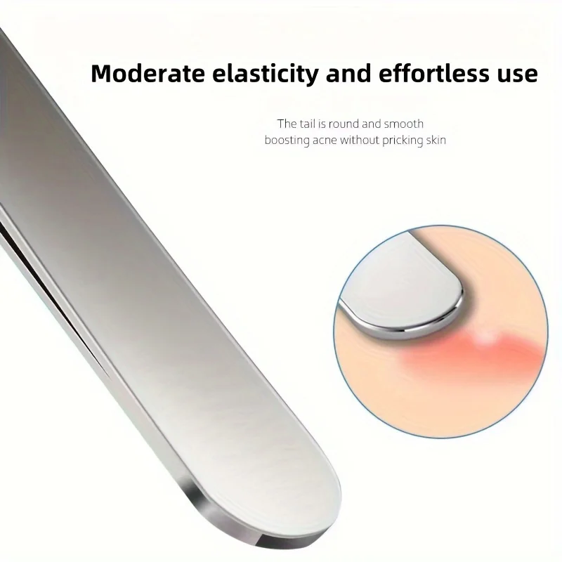 Profissional Ultrafino No. Pinça de remoção de acne e cravo de 5 células em aço inoxidável - ferramentas de cuidados faciais para scrapin de precisão