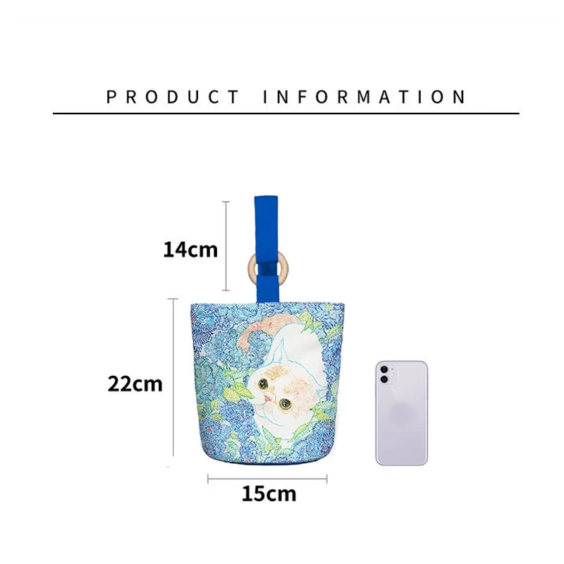 Abstract Colorful Cat Painting Tote Bags for Women Designer Bucket Bag  Ladies Handbag 2024