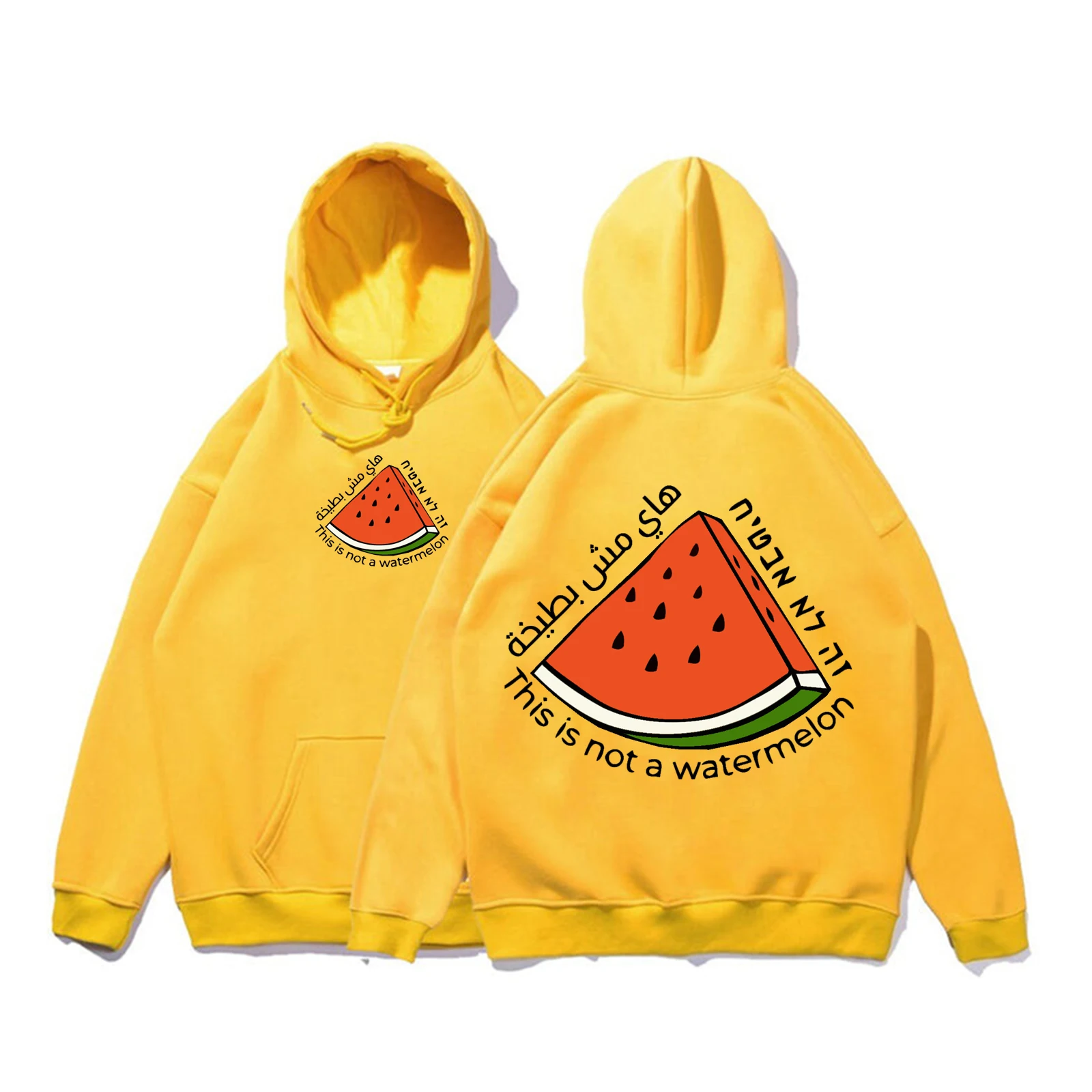 This Is Not A Watermelon Palestine Collection Hoodie Man Woman Harajuku Hip Hop Pullover Tops Streetwear