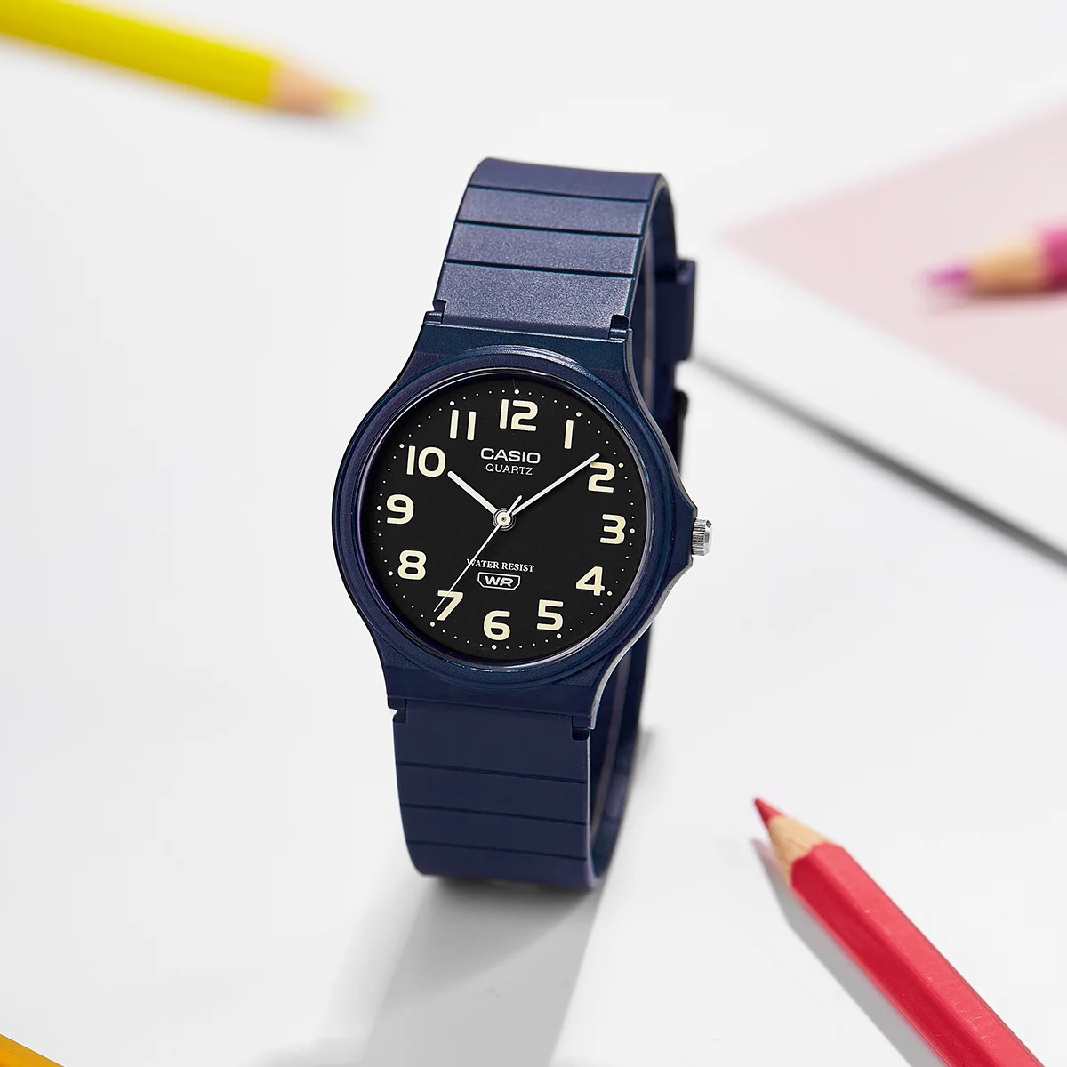 ساعة كاسيو نموذج محايد بسيط ساعة كوارتز المفضلة لدى الطلاب reloj mujer relogio موديل جديد MQ-24UC-2B