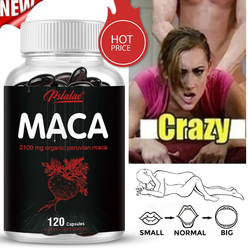 Cápsulas de raíz de maca: apoya los músculos, la energía, la resistencia, apoya el estado de ánimo, equilibra las hormonas y mejora la inmunidad