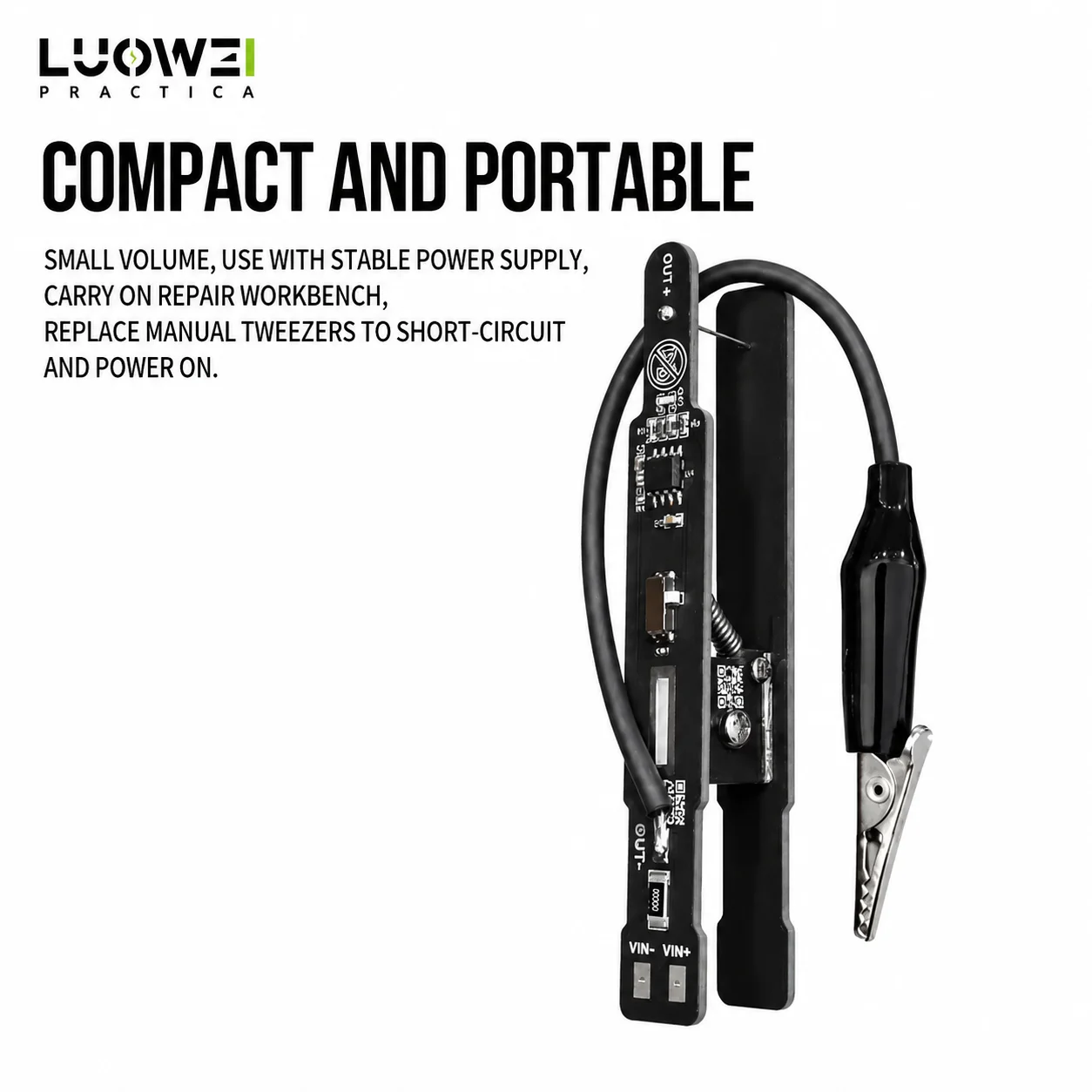 LUOWEI LW-W8 Universal Power On Switch Clip Dual Mode One Click Current Tester for Phone Pad Full Series Repair