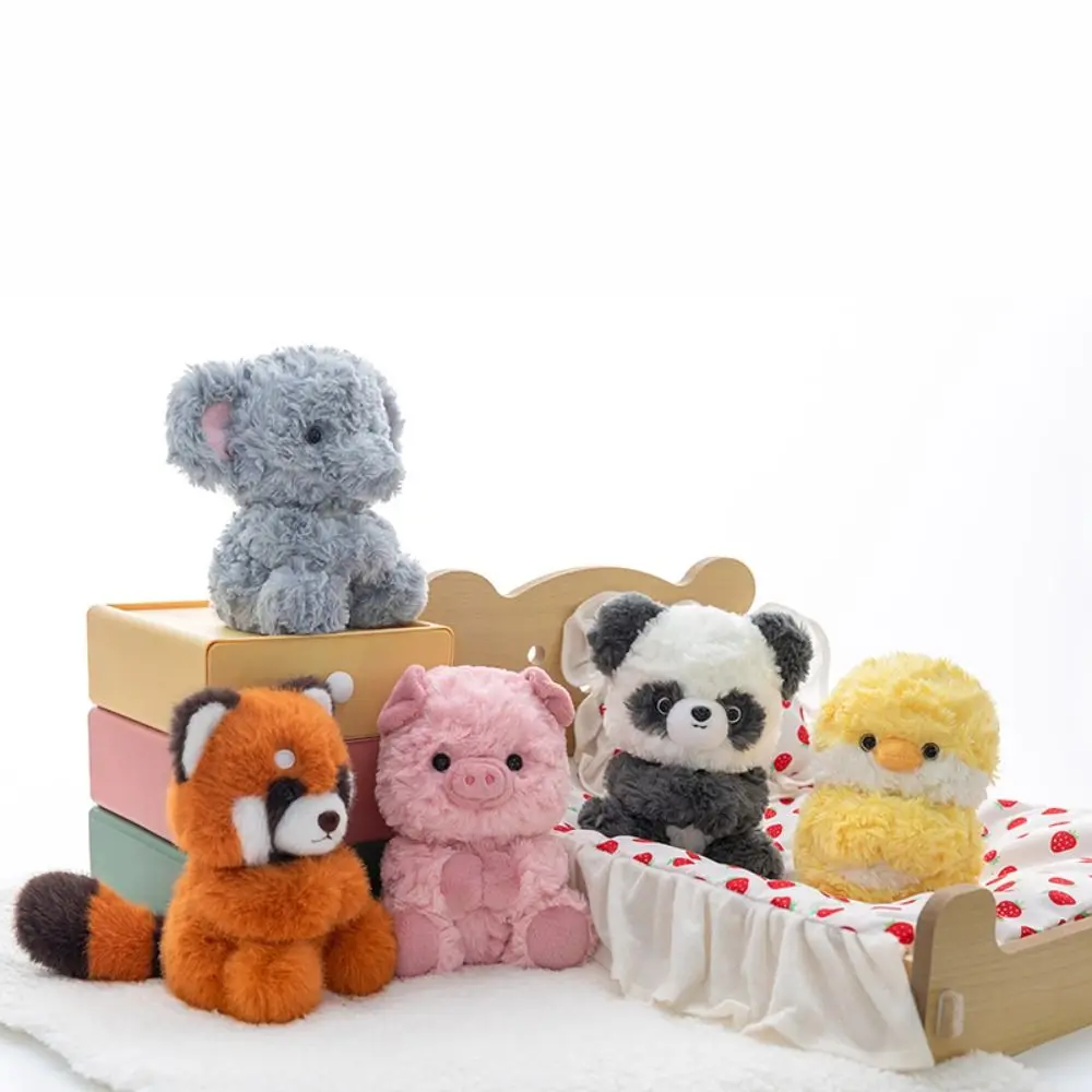 치킨 시뮬레이션 돼지 봉제인형 작은 곰 PP솜 너구리 봉제인형 17cm 봉제 동물 코끼리 봉제인형 어린이 여자아이